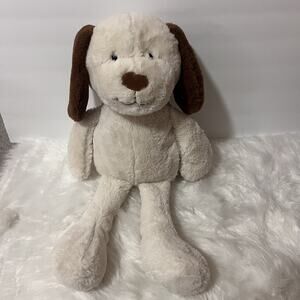 Animal Adventure Cream White Brown PUPPY DOG Plush Stuffed Animal 2022 Rare Soft